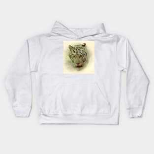 White tiger Kids Hoodie